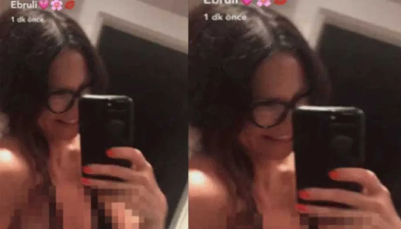 Ebru Şallı'ya Ait Olduğu İddia Edilen Çıplak Fotoğrafı Gündeme Bomba Gibi Düştü