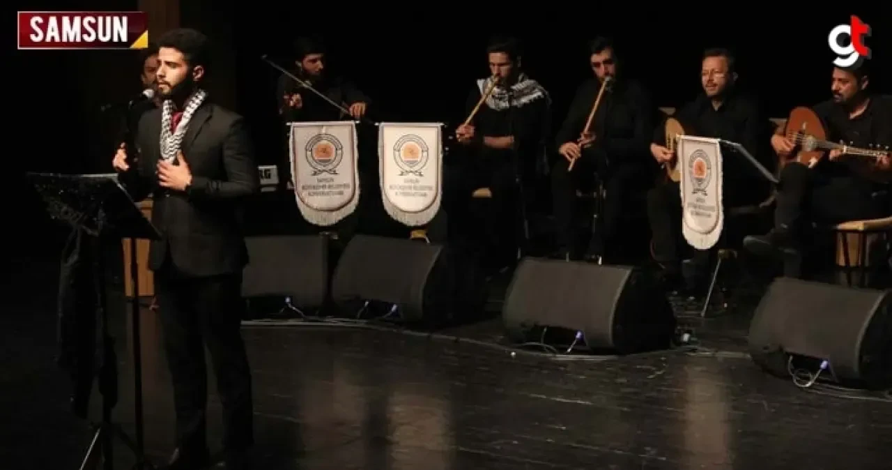 Filistinli Gençler Samsun'da "Kardeşlik Ezgileri" seslendirdi