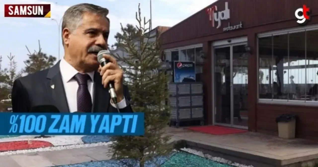 Atakum Yalı Kafede Çay'a Yüzde 100 Zam Yapıldı