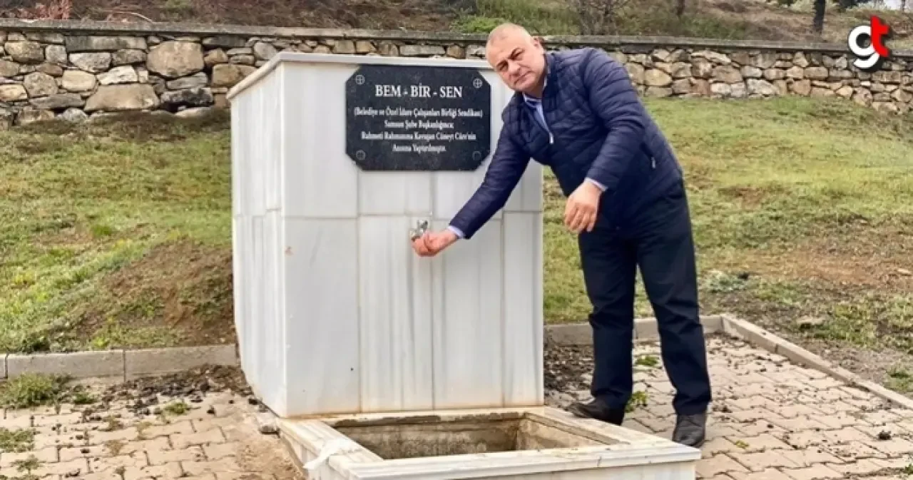 Bem-Bir-Sen Üyesi Cüneyt Cüre adına çeşme yaptırıldı