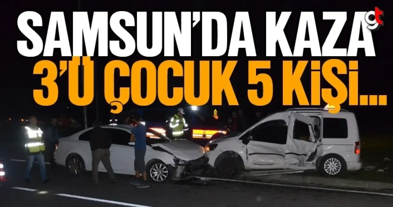 Samsun Bafra'da trafik kazası