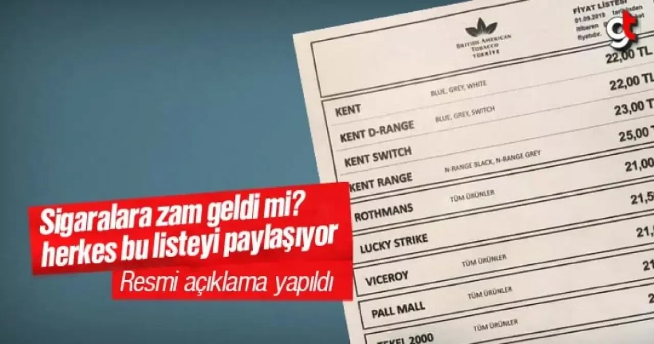 Sigaraya zam geldi mi? Yeni sigara fiyatları ne kadar oldu?