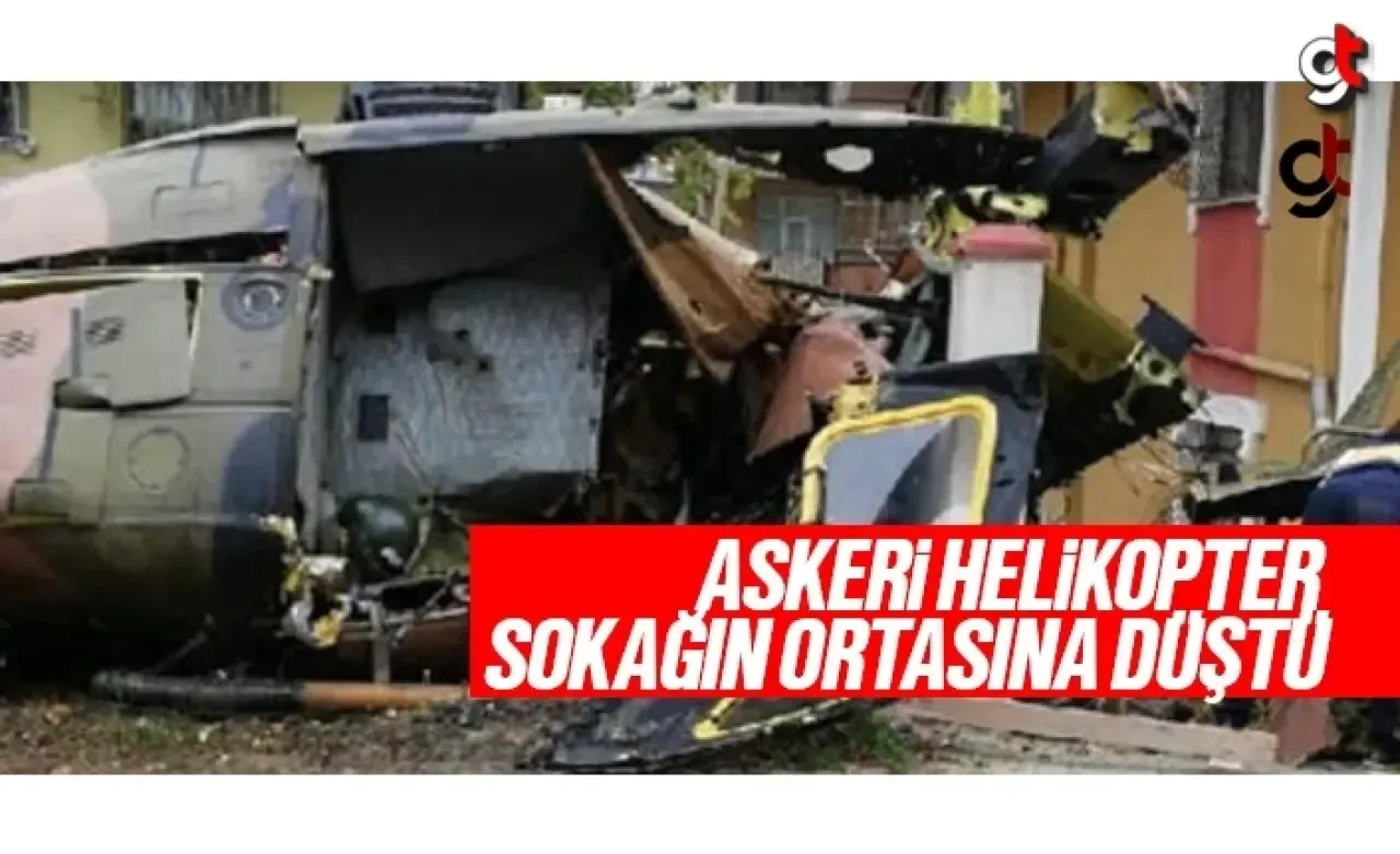 İstanbul Sancaktepe'de Askeri Helikopter Düştü, 4 Asker Şehit Oldu