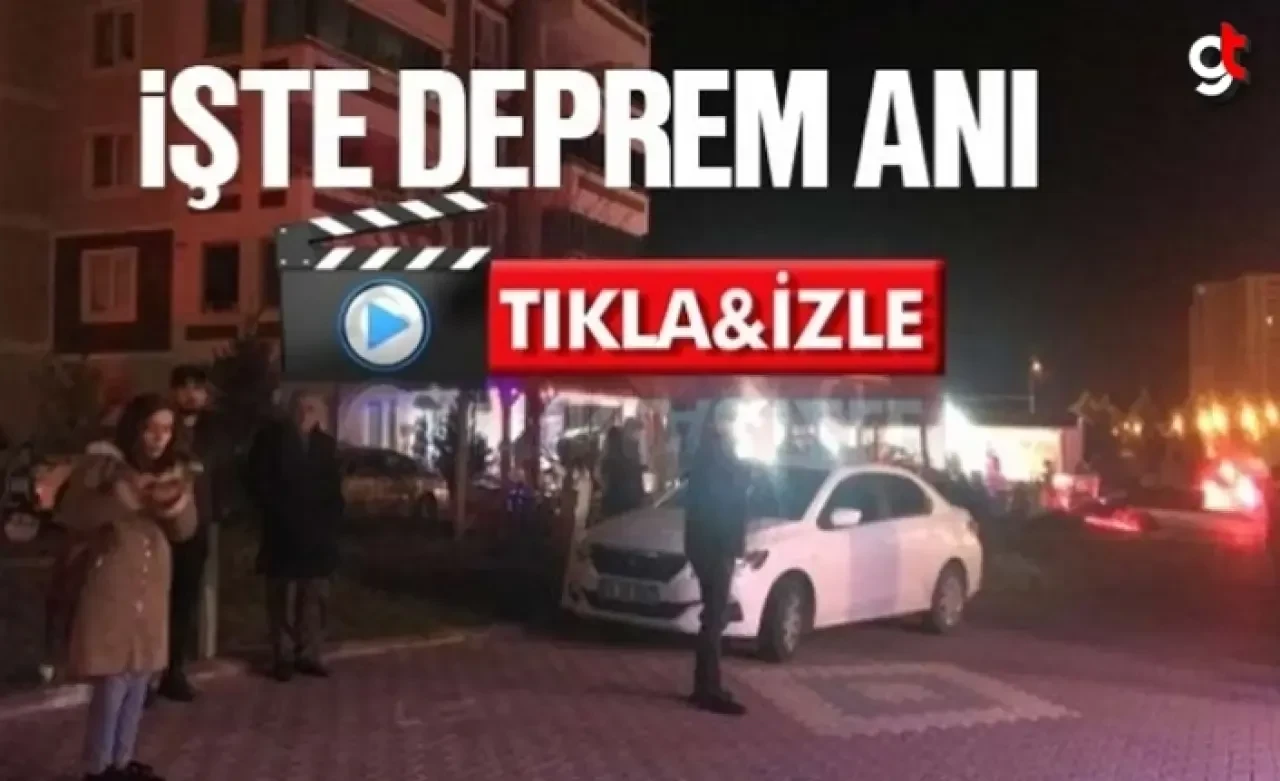 Elazığ'da 6,8'lik deprem anı video görüntüleri