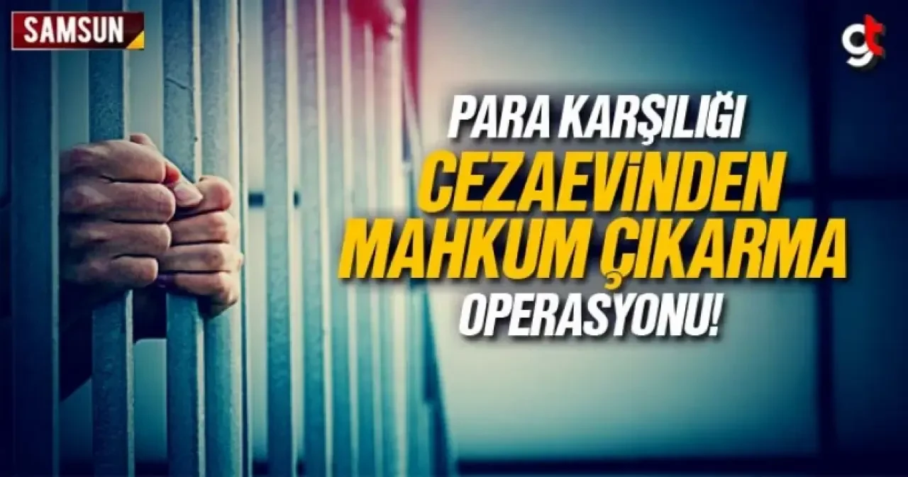 Samsun'da cezaevinden para karşılığı mahkum çıkarma operasyonunda 11 gözaltı