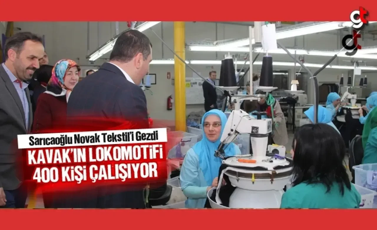 Samsun Kavak Belediye Başkanı Novak Tekstil'i Gezdi