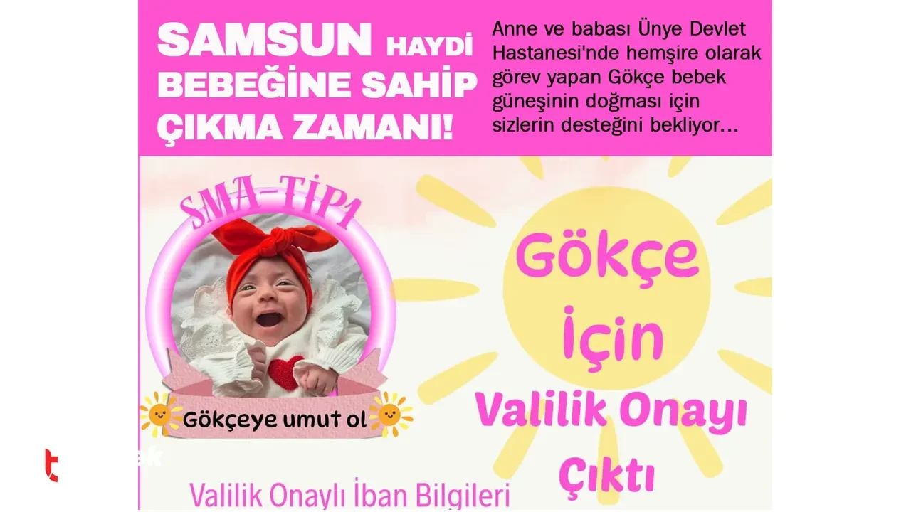 SMA Hastası Gökçe Bebeğe Umut Olalım
