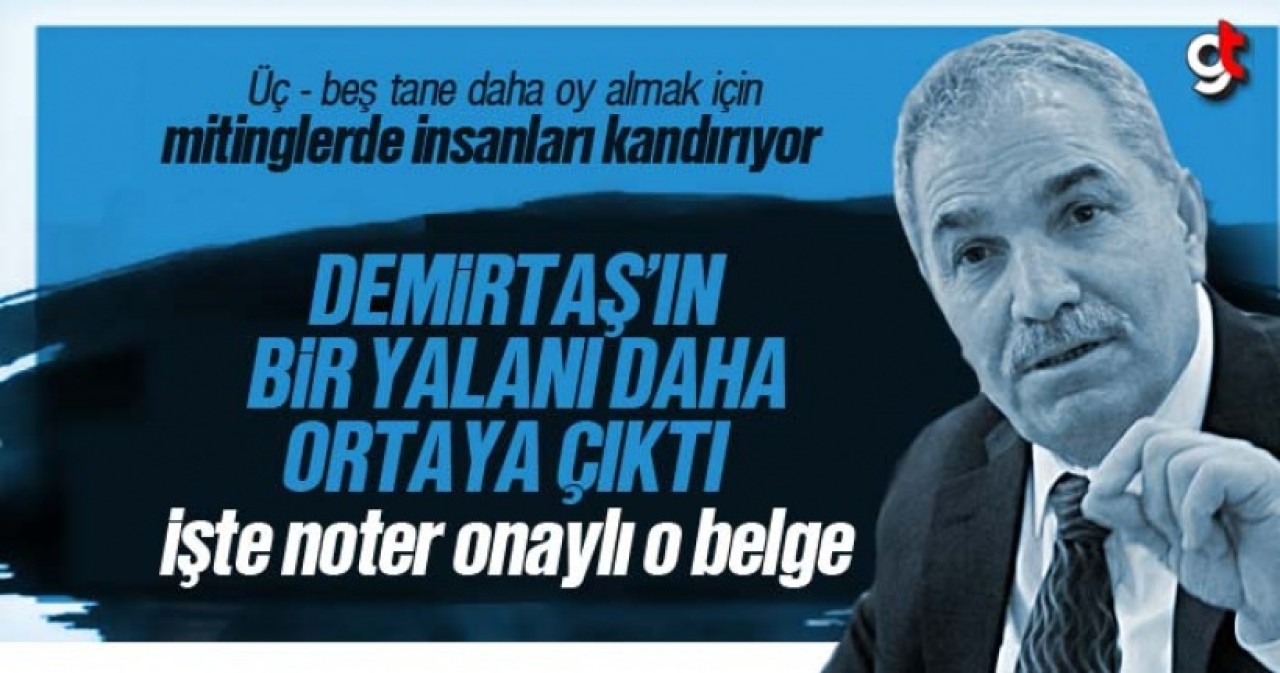 Necattin Demirtaş'ın Bir Yalanı Daha Ortaya Çıktı