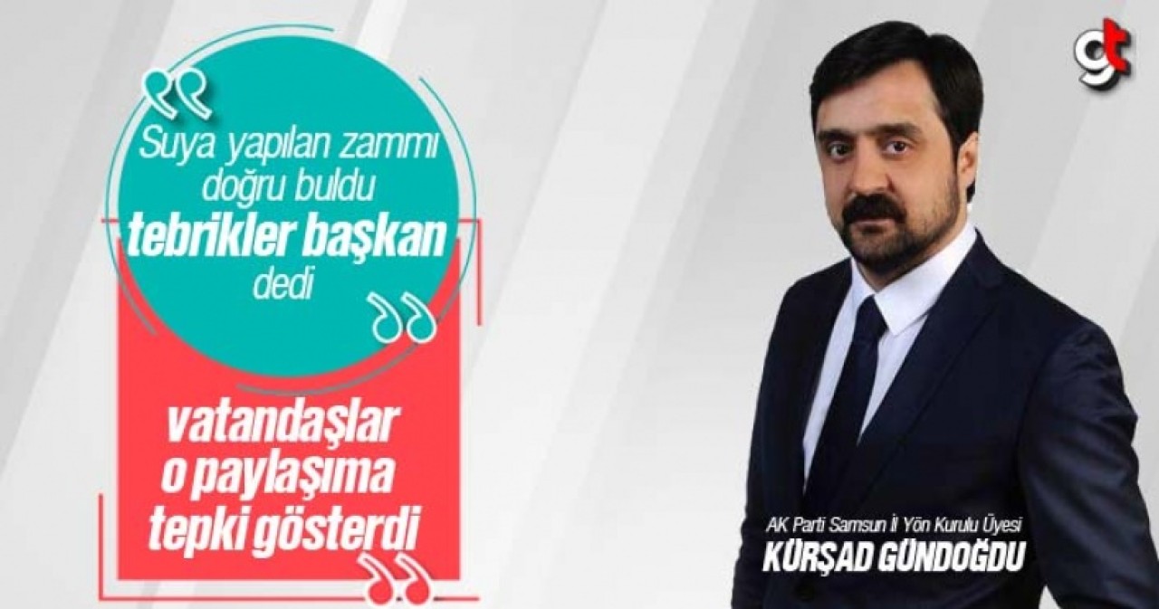 Samsun’da ki su zammını doğru buldu, vatandaşlar tepki gösterdi