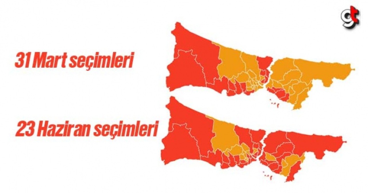 31 Mart&#039;ta AK Parti&#039;nin önde olduğu 12 ilçe 23 Haziran&#039;da "İmamoğlu" dedi