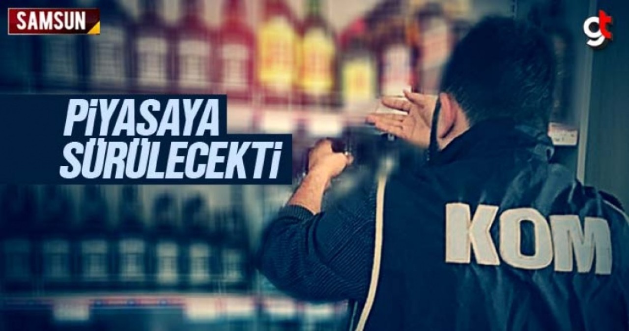 Samsun'da kaçak içki ve sigara operasyonunda 7 kişi yakalandı