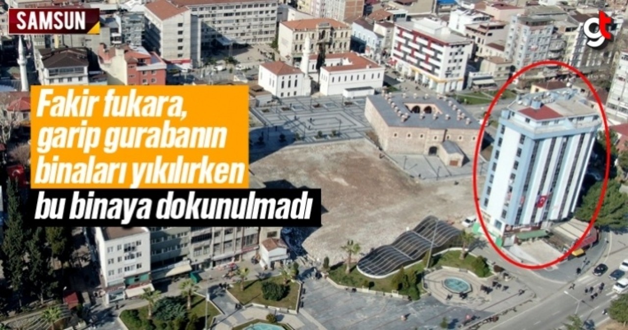 Saathane Meydanı’nda yıkılmayan tek bina