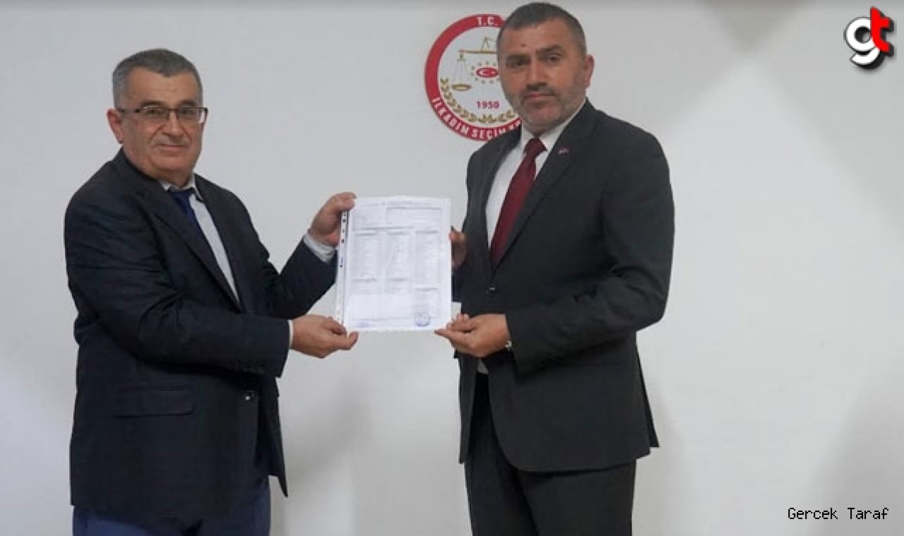 MHP Samsun İl Başkanı Burhan Mucur, Mazbatasını Aldı