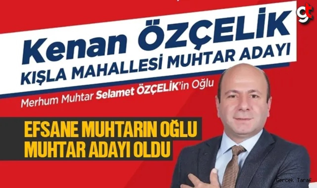Kışla Mahallesi Muhtar Adayı Kenan Özçelik projelerini konuşturuyor