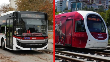 Samsun'da Otobüs ve Tramvay Ücretsiz