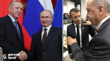 Erdoğan, Putin ve Macron’la Görüştü
