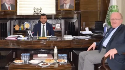 Rektör Mahmut Aydın'dan, Başkan Halit Doğan'a Ziyaret