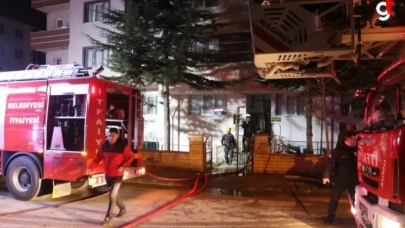 Bolu'da apartmanın depo kısmında çıkan yangında bir kişi yaralandı