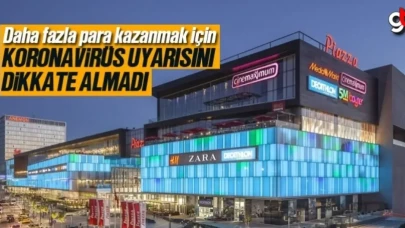 Samsun Piazza AVM, daha fazla para kazanmak uğruna Koronavirüs tedbirine uymadı