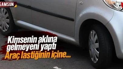 Araç lastiğinin içine sakladı, polisler affetmedi