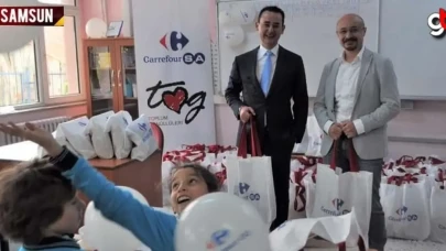 Toplum Gönüllüleri Vakfı'ndan çocuklara kırtasiye malzemesi yardımı