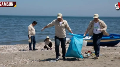 Aras Kargo 100. yıl anısına Samsun sahilini temizledi