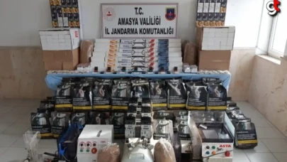Amasya'da kaçakçılık operasyonunda 3 zanlı yakalandı
