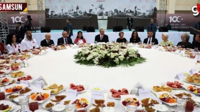 Erdoğan Samsun'da iftar yaptı