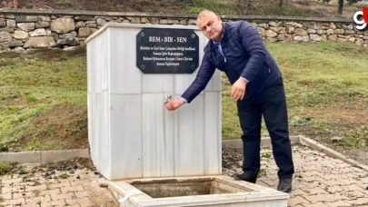 Bem-Bir-Sen Üyesi Cüneyt Cüre adına çeşme yaptırıldı