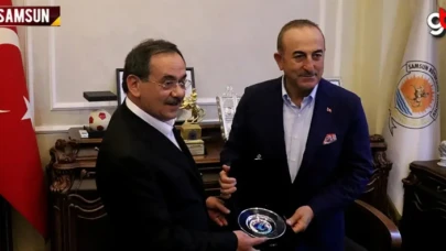 Dışişleri Bakanı Mevlüt Çavuşoğlu Samsun'a geldi