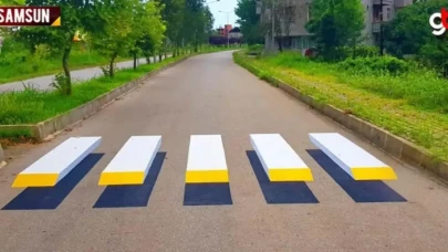 Çarşamba'ya 3 boyutlu yaya geçidi