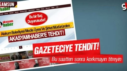 Atakum Belediyesi Meclis Üyesi Ve Şirket Müdüründen Akasyamhaber’e Tehdit!