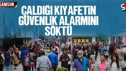 Çaldığı kıyafetin güvenlik alarmını söktü