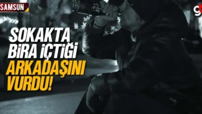 Sokakta bira içtiği arkadaşını vurdu