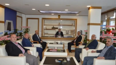Havza Milli Eğitim Müdürü Sağlam'dan Başkan Özdemir'e ziyaret