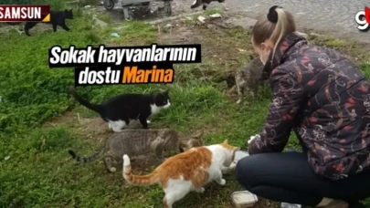 Sokak hayvanlarının dostu Marina