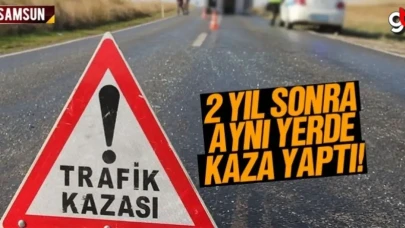 Merhum İbrahim Özyer'in eşi İki yıl sonra aynı yerde trafik kazası geçirdi