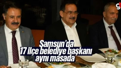 Mustafa Demir, 17 ilçe belediye başkanı ile aynı masada