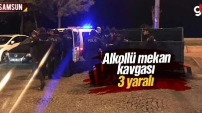 Atakum'da alkollü mekan kavgası, 3 yaralı
