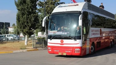 Cumhurbaşkanlığı Otobüsü Samsun’a Geldi