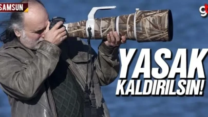 Samsun'da doğa fotoğrafçıları yasağın kaldırılmasını istedi