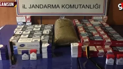 Samsun'da kaçak tütün ve makaron ele gerildi