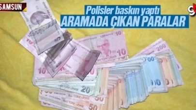 Samsun'da polis baskınında çıkanlar şok etti