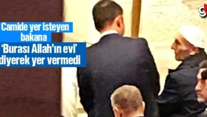 Vatandaş, Bakan Kurum'a camide yerini vermedi: Burası Allah'ın evi