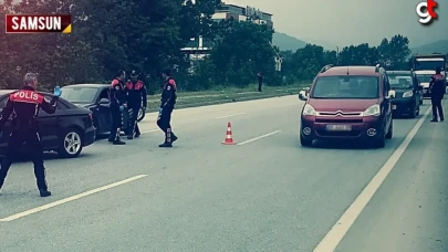 Samsun Çakallı’da durdurulan araçta uyuşturucu çıktı