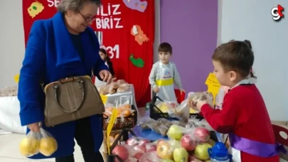 Berna Mutlu Anaokulunda örnek etkinlik! Minikler pazarcılara taş çıkarttı