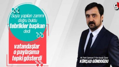 Samsun’da ki su zammını doğru buldu, vatandaşlar tepki gösterdi