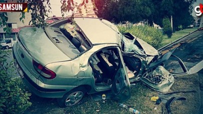 Konrtolden çıkan araç kaza yaptı, 3 yaralı