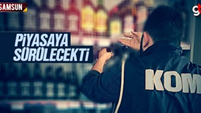 Samsun'da kaçak içki ve sigara operasyonunda 7 kişi yakalandı