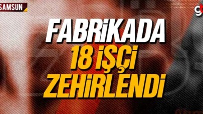 Samsun&#039;da plastik fabrikasında 18 işçi zehirlendi